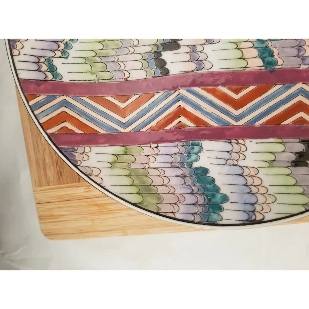 Decorative Hand Painted Plate Beautiful Unique Design Only Made in Macau
